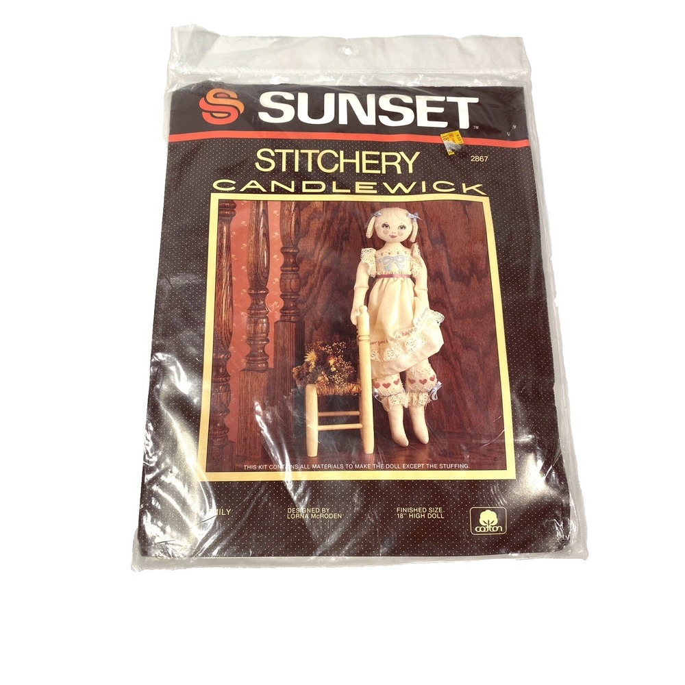 sunset stitchery candle‎ wick EMILY doll making kit 2867